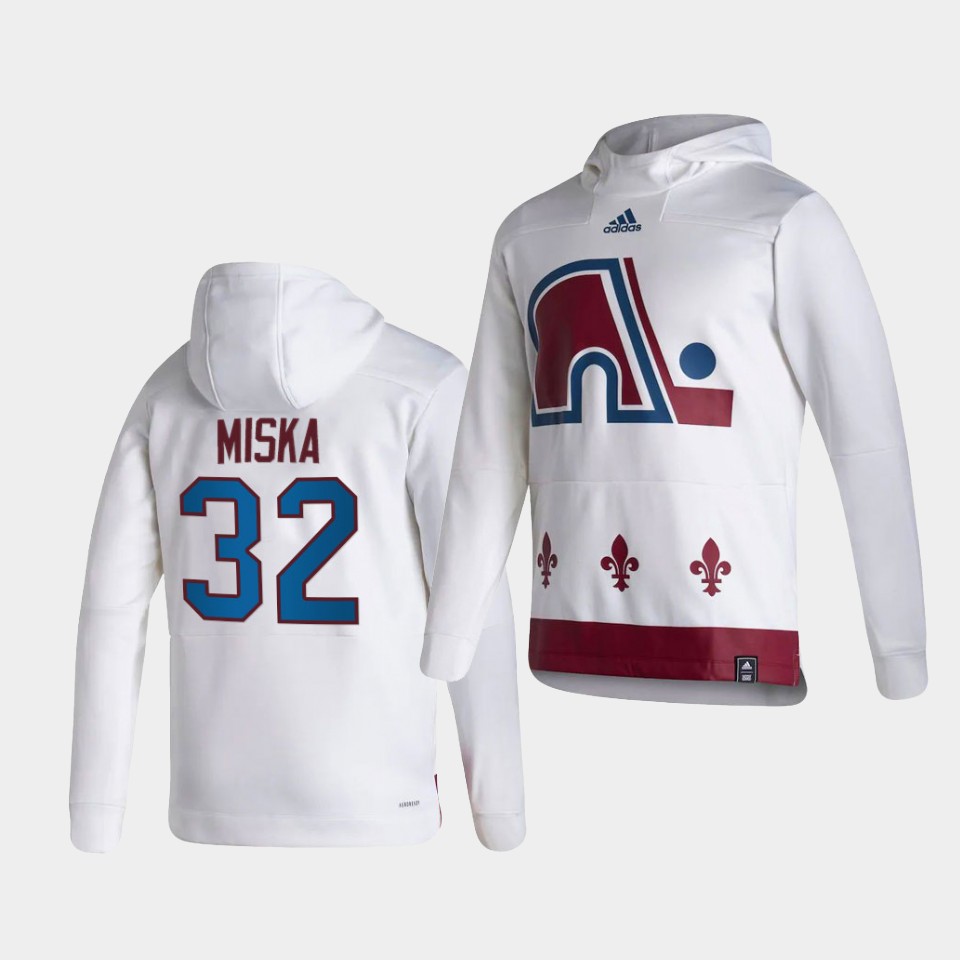 Men Colorado Avalanche #32 Miska White NHL 2021 Adidas Pullover Hoodie Jersey->colorado avalanche->NHL Jersey